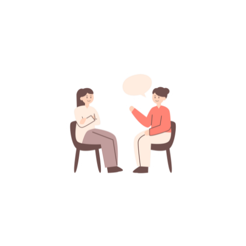 会話する人たち