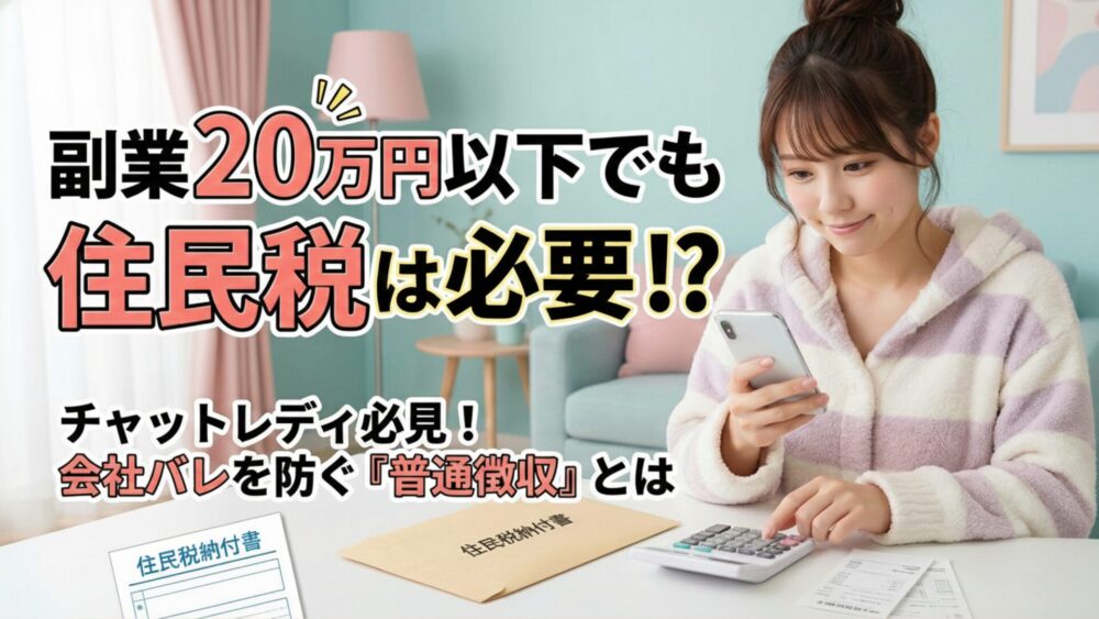 20万円以下でも住民税は必要?