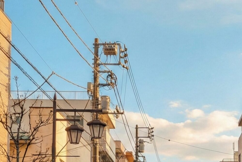 春の陽気の空